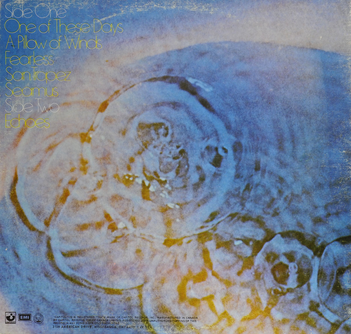 High Resolution Photo #2 PINK FLOYD Meddle Canada 
